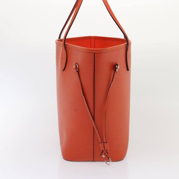 LOUIS VUITTON Epi Neverfull MM Tote Bag Orange Pimon M40884 LV Auth 84897 - Picture 4 of 16